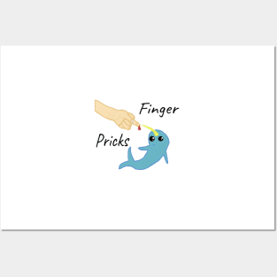 Narwhal Finger Pricks Posters and Art